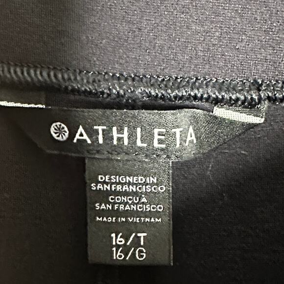 ATHLETA Eastbound Wide Leg Pant Black Sz 16 Tall $119 {DD54} - Picture 4 of 5